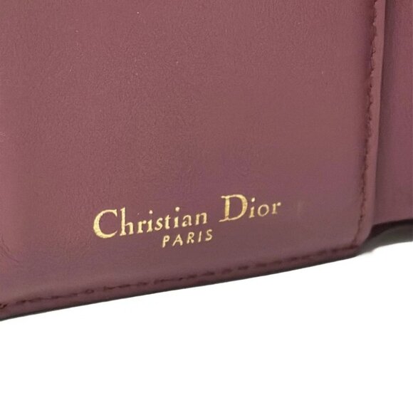 DIOR/ChristianDior 30 Montaigne Lotus Wallet - Bordeaux Leather - Picture 5 of 5